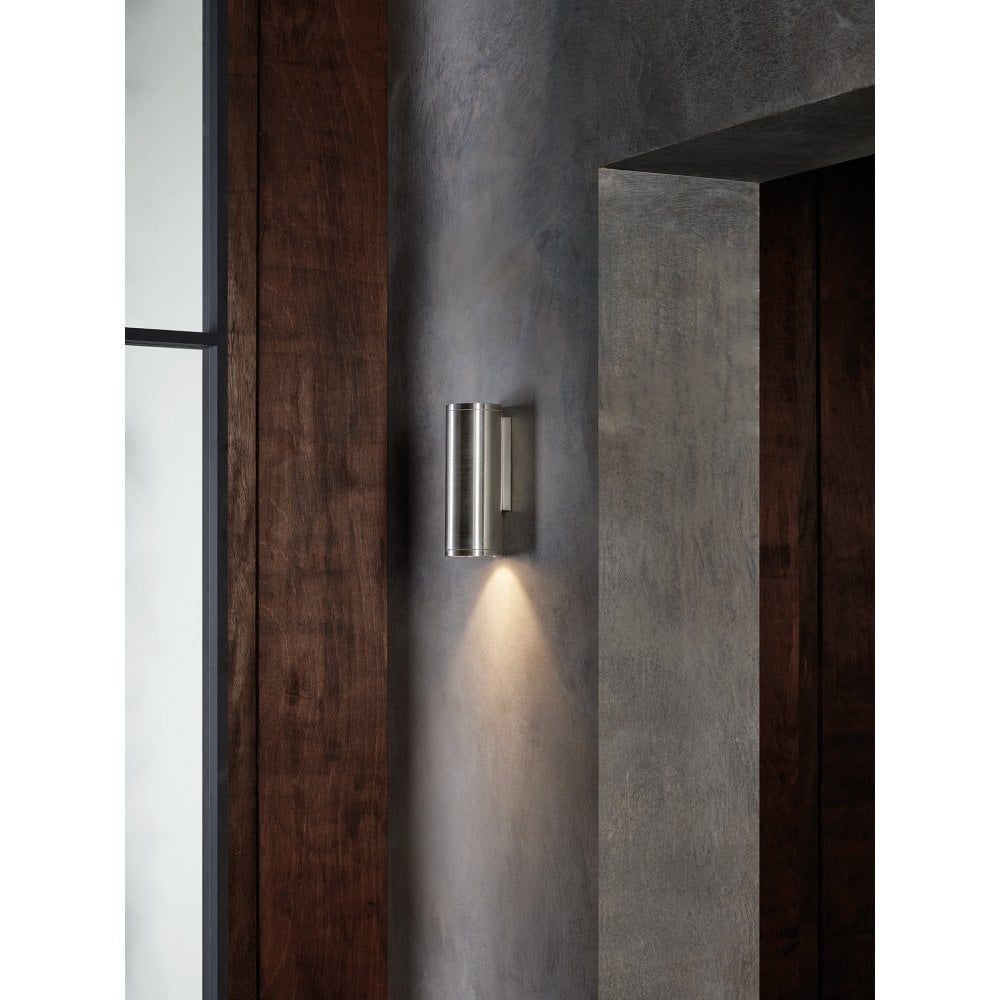 1428002 Ava 200 Coastal Outdoor Coastal Wall Light Brushed Stainless Steel