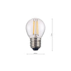 Dar Pack of 5 Clear E27 LED Dimmable Lamp 4W