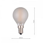 Dar Pack Of 5 E14 LED Golf Ball Lamp 4W Frosted