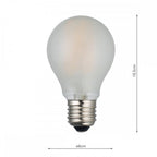 Dar Pack of 5 E27 LED Dimmable Lamp 8W Frosted