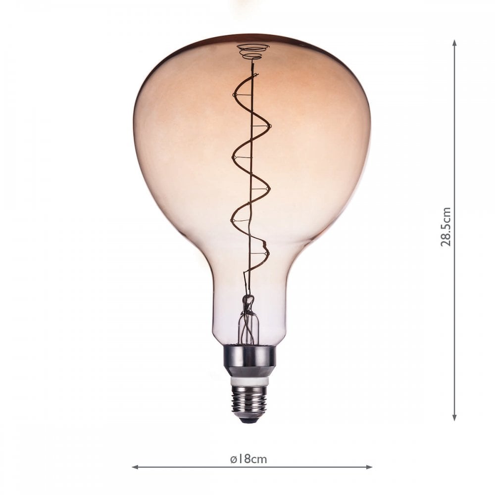Dar E27 LED Dimmable Vintage Globe Flex Filament 5W Amber