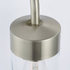 71184 North 1 Light Wall Light Outdoor Brushed Stainless Steel