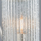 76261 Easton 3 Light Semi Flush Ceiling Light Bright Nickel
