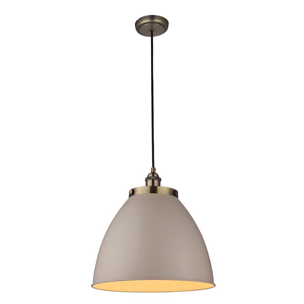 76327 Franklin 1 Light Pendant Taupe