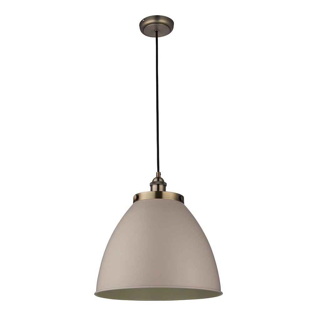76327 Franklin 1 Light Pendant Taupe