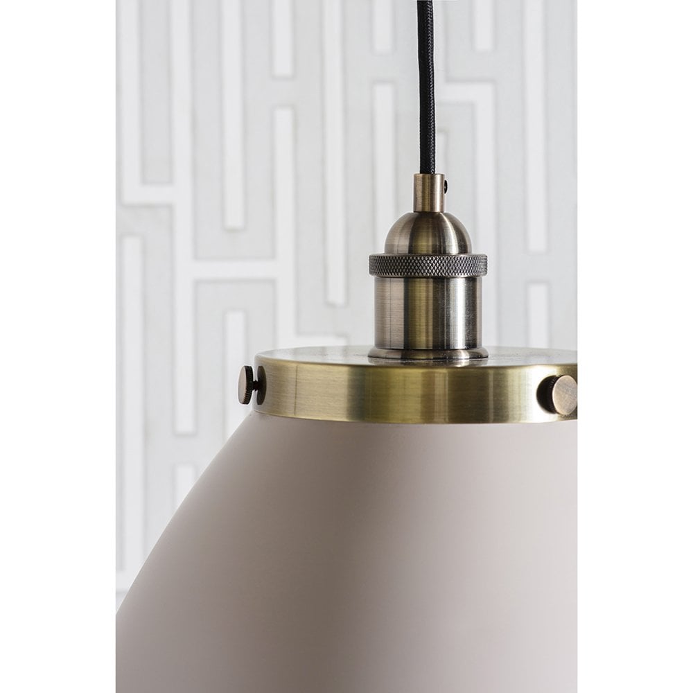 76327 Franklin 1 Light Pendant Taupe