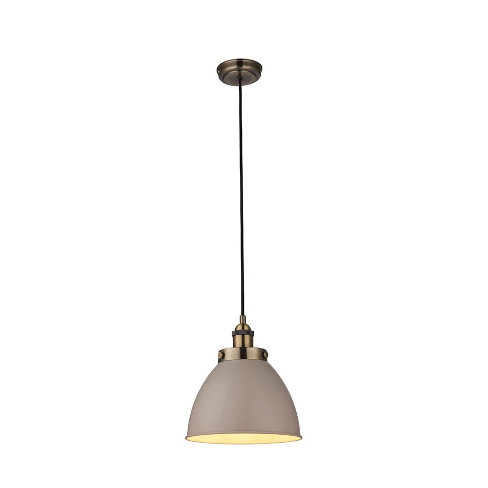 76328 Franklin 1 Light Pendant Taupe