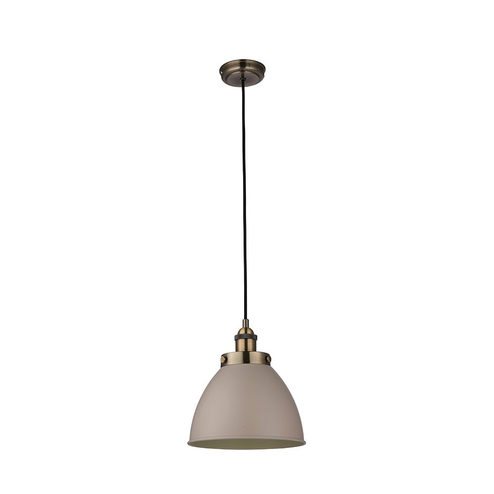 76328 Franklin 1 Light Pendant Taupe
