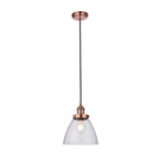 76332 Hansen 1 Light Pendant Clear Glass