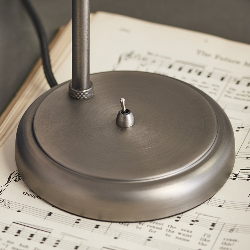 Hal 1 Light Table  Lamp Aged Pewter