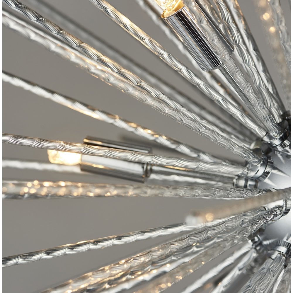 76350 Lena 9 Light Pendant Chrome Plate