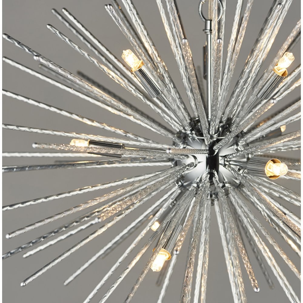 76350 Lena 9 Light Pendant Chrome Plate