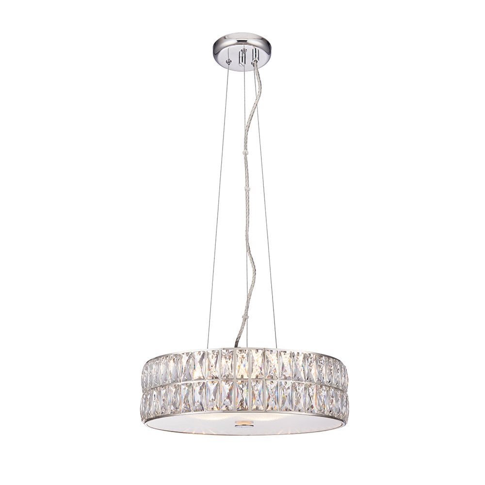 76513 Verina 5 Light Pendant LED Light Chrome Plate