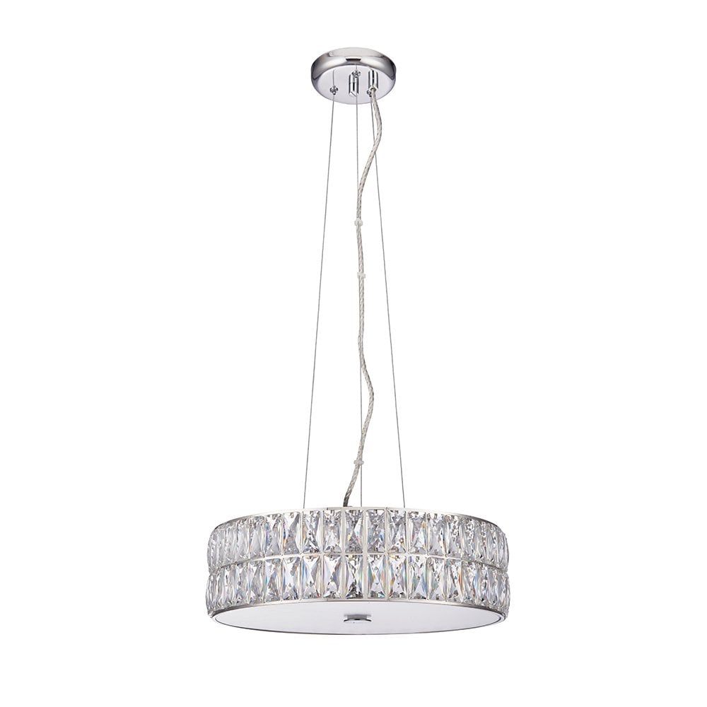 76513 Verina 5 Light Pendant LED Light Chrome Plate