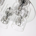76517 Verina 5 Light Flush Ceiling Light Chrome Plate