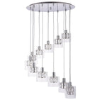 76518 Verina 12 Light Pendant Chrome Plate