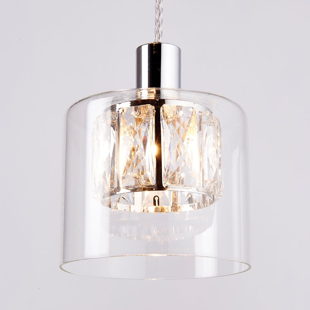 76518 Verina 12 Light Pendant Chrome Plate
