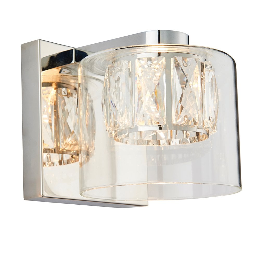 76521 Verina 1 Light Wall Light Chrome Plate