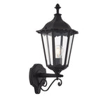 76546 Burford 1 Light Wall Light Outdoor Matt Black