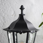 76546 Burford 1 Light Wall Light Outdoor Matt Black
