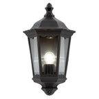 76547 Burford 1 Light Wall Light Outdoor Matt Black