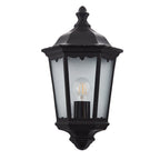76547 Burford 1 Light Wall Light Outdoor Matt Black