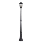 76551 Burford 1 Light Floor Lamp Outdoor Matt Black