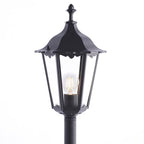 76551 Burford 1 Light Floor Lamp Outdoor Matt Black