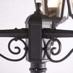76552 Burford 3 Light Floor Lamp Outdoor Matt Black