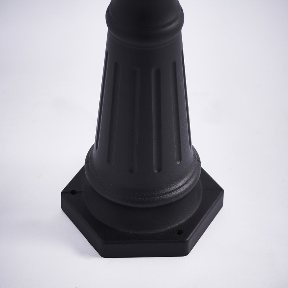 76552 Burford 3 Light Floor Lamp Outdoor Matt Black