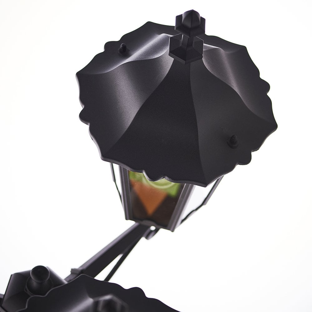 76552 Burford 3 Light Floor Lamp Outdoor Matt Black