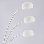 76567 Jaspa 3 Light Floor Lamp LED Satin Nickel Plate