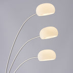 76567 Jaspa 3 Light Floor Lamp LED Satin Nickel Plate