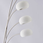 76568 Jaspa 5 Light Floor Lamp LED Satin Nickel Plate
