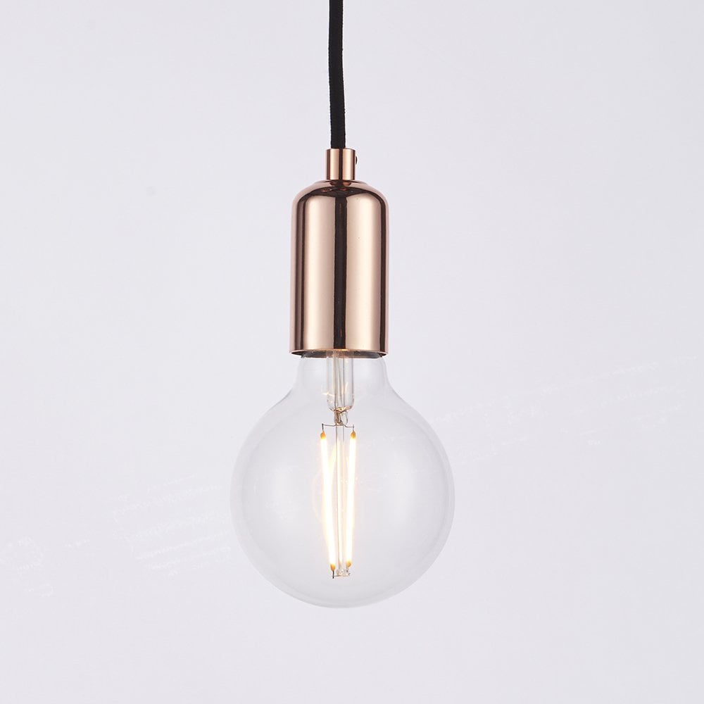 76580 Studio 6 Light Pendant Copper Plate