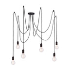 76583 Studio 6 Light Pendant Matt Black