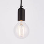 76583 Studio 6 Light Pendant Matt Black