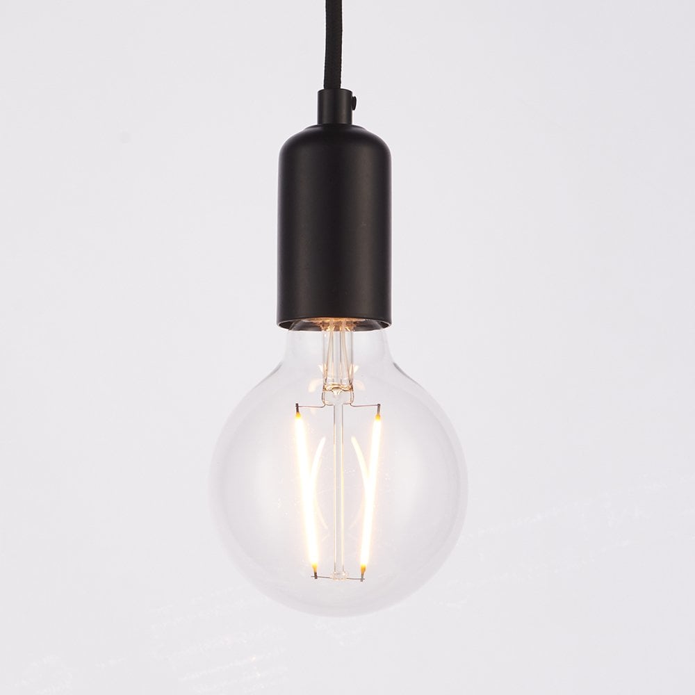 76583 Studio 6 Light Pendant Matt Black