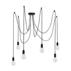 76583 Studio 6 Light Pendant Matt Black