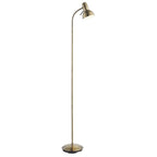 76605 Amalfi 1 Light Floor Lamp Antique Brass Plate