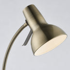 76605 Amalfi 1 Light Floor Lamp Antique Brass Plate
