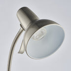 76606 Amalfi 1 Light Floor Lamp Satin Nickel Plate (S)