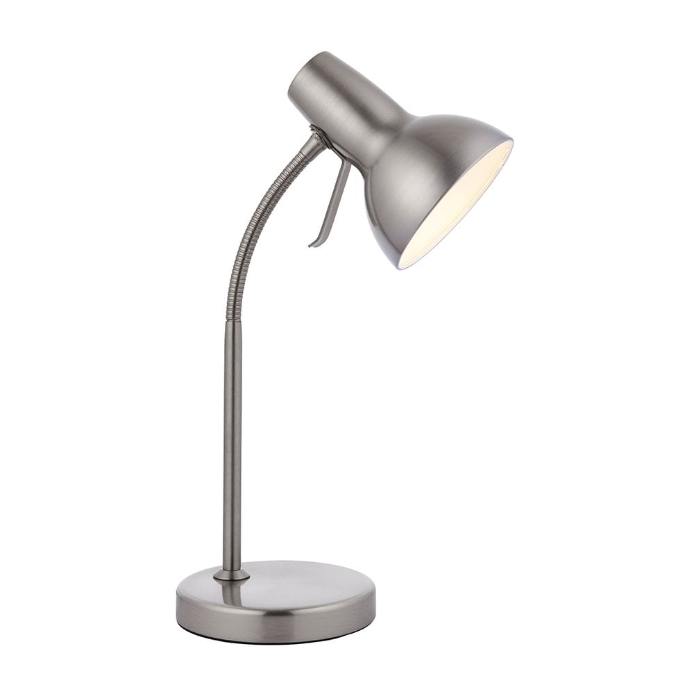 76645 Amalfi 1 Light Table Lamp Satin Nickel Plate