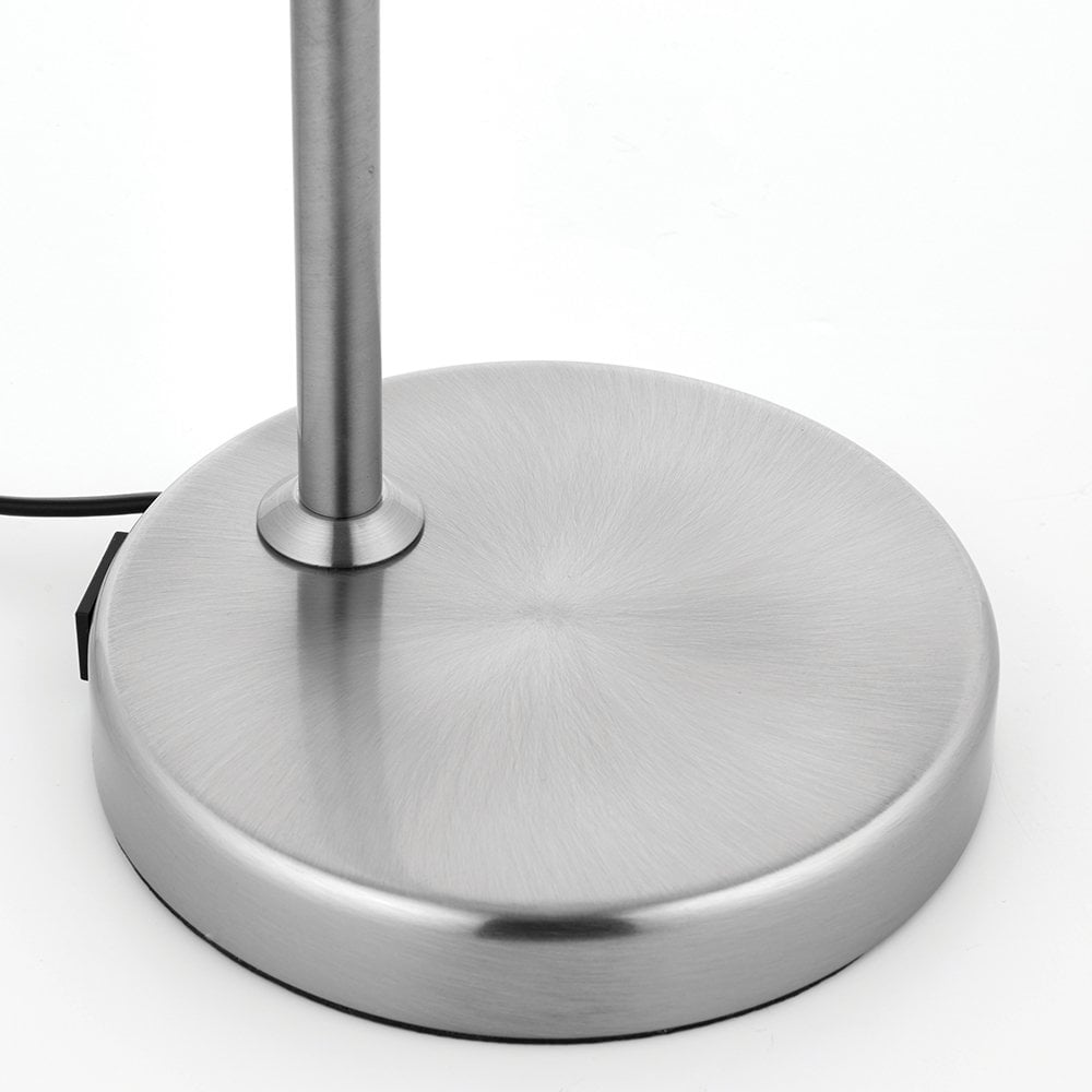 76645 Amalfi 1 Light Table Lamp Satin Nickel Plate