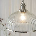 76713 Hansen 1 Light Pendant Bright Nickel