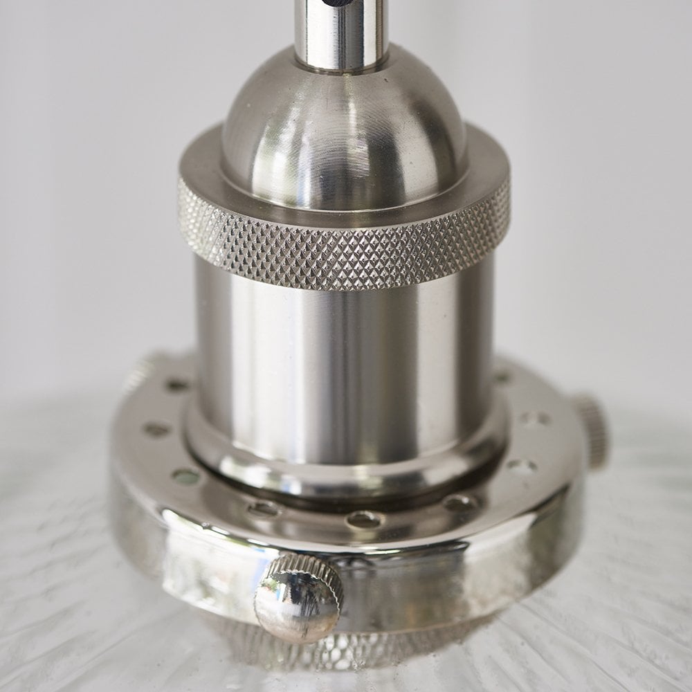 76713 Hansen 1 Light Pendant Bright Nickel