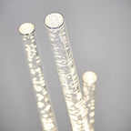 76731 Glacier 3 Light Floor Lamp LED Polished Stainless Steel