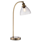 77859 Hansen 1 Light Table Lamp Antique Brass Plate