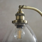 77859 Hansen 1 Light Table Lamp Antique Brass Plate