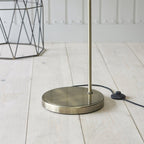 77860 Hansen 1 Light Floor Lamp Antique Brass Plate